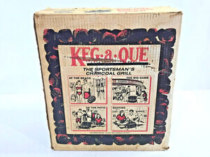 Vintage Miller Genuine Draft Beer Keg-A-Que Barbecue Grill Keg Shape